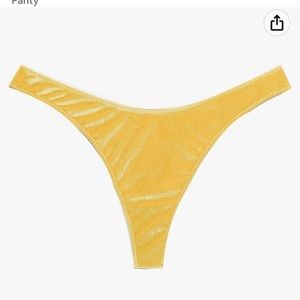 Savage x Fenty Womens Velvet Vixen High-Leg Thong Panty